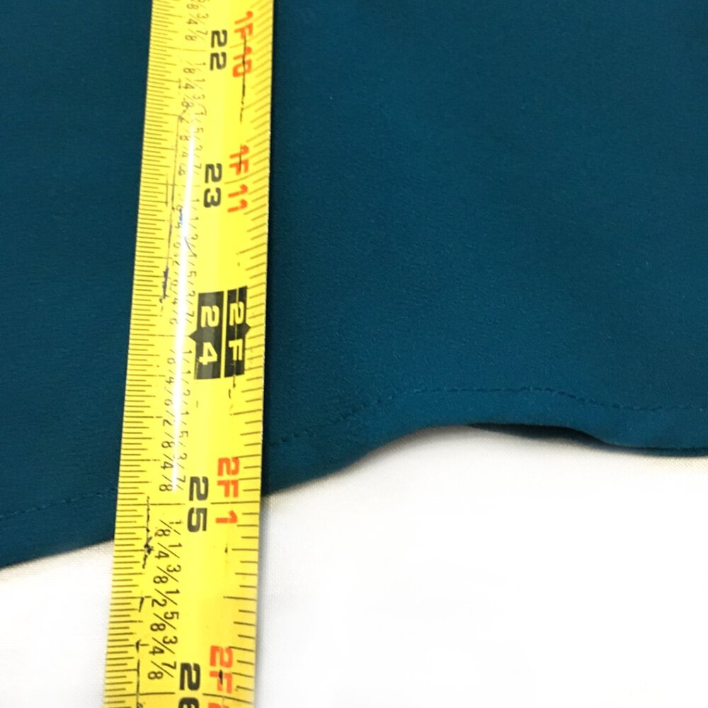 Loft Women's Teal Blouse Size Medium - Picture 5 of 5